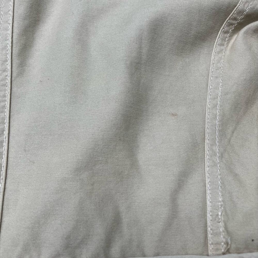 Prada Trench Coat Safari Jacket Sz 6 US Beige Cotton Lightweight Belted Auth. - Picture 12 of 16